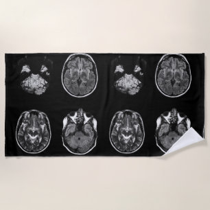 Serviette De Plage Analyse IRM du cerveau