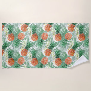 Serviette De Plage Ananas, couple doux