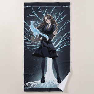 Serviette De Plage Anime le Patronus de loutre d'Hermione Granger