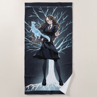 Serviette De Plage Anime le Patronus de loutre d'Hermione Granger