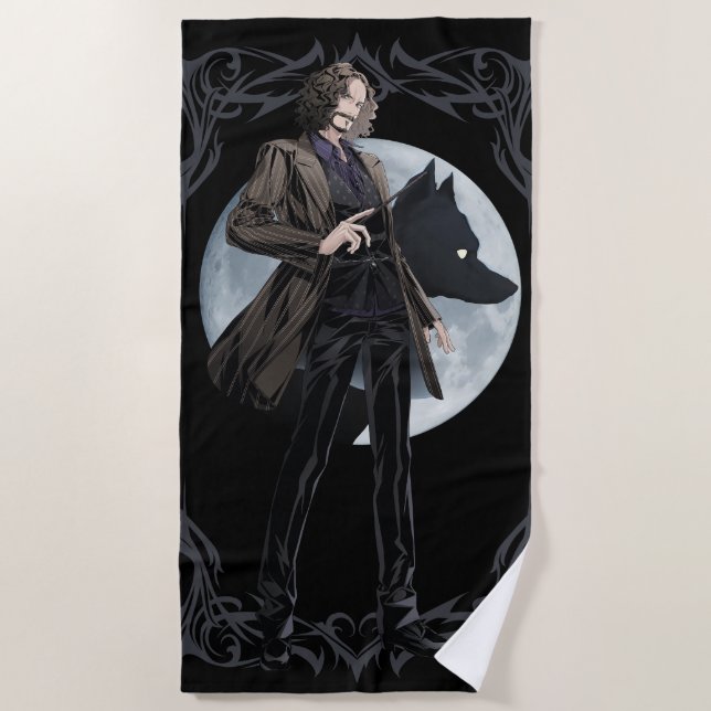 Serviette De Plage Anime Sirius Black Animagus becomes (Devant)