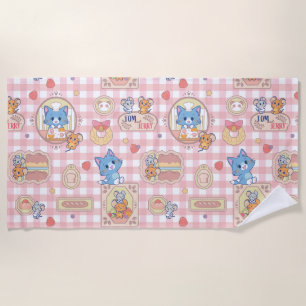 Serviette De Plage Anime Tom et Jerry Motif de boulangerie