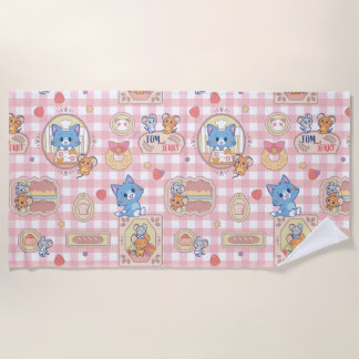 Serviette De Plage Anime Tom et Jerry Motif de boulangerie