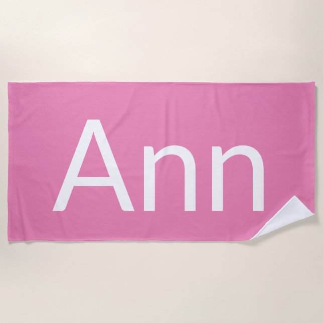 Serviette De Plage Anne (Devant)