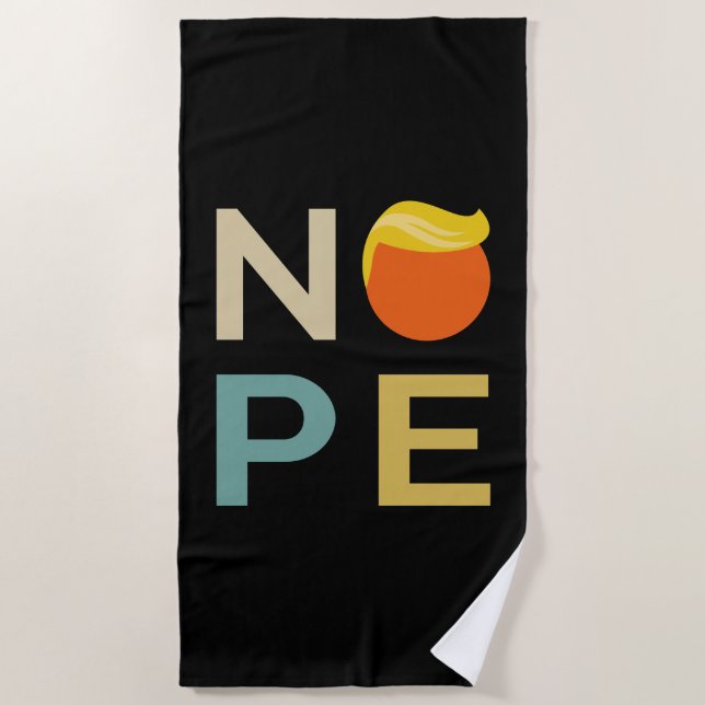 Serviette De Plage Anti-Trump - Nope Edition III (Devant)