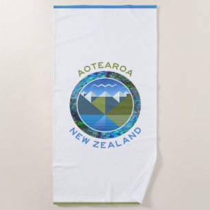 SERVIETTE DE PLAGE AOTEAROA NEW ZEALAND BEACH TOWEL