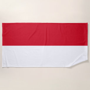 Serviette De Plage Appui de l'équipe nationale du pavillon de Monaco