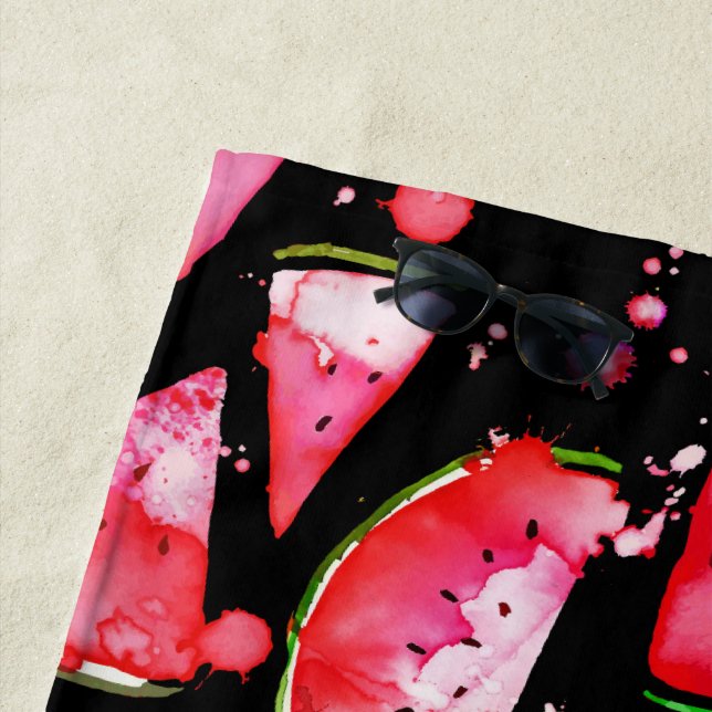 Serviette De Plage Aquarelle 2 (En situation)
