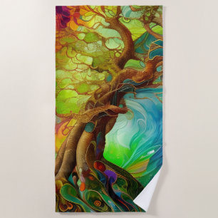 Serviette De Plage Arbre à bijoux