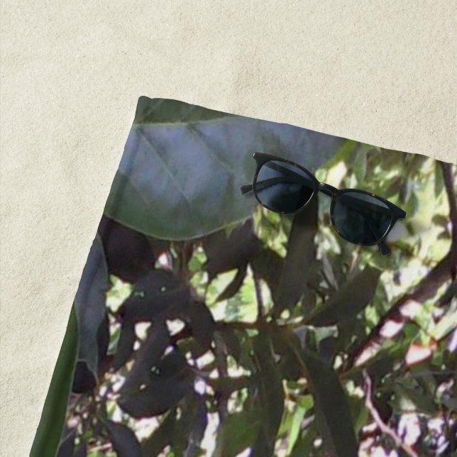 Serviette De Plage Arbre Avocado (En situation)