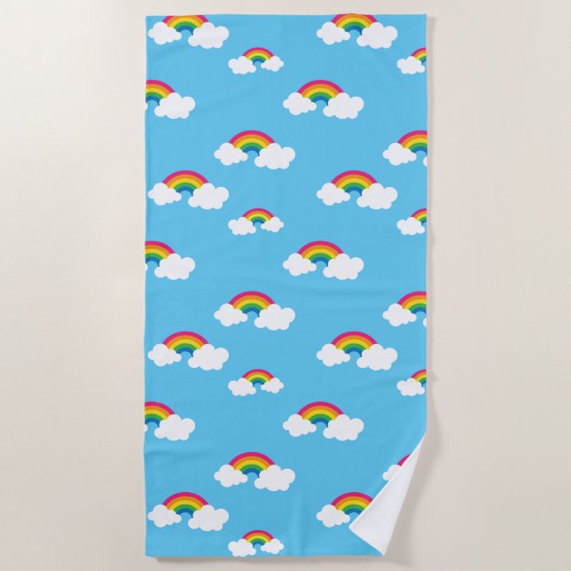 Serviette De Plage Arc-en-ciel (Devant)