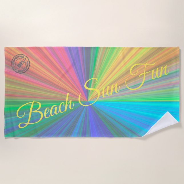 Serviette De Plage Arc-en-ciel (Devant)