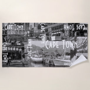 Serviette De Plage Architecture Cityscape Monochrome du Cap