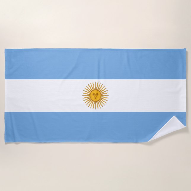 Serviette De Plage Argentina flag (Devant)