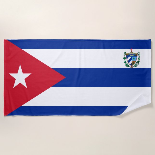 Serviette De Plage Armoiries de Cuba   (Devant)