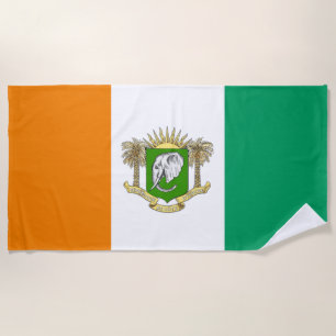 Serviette De Plage Armoiries de la Côte d'Ivoire