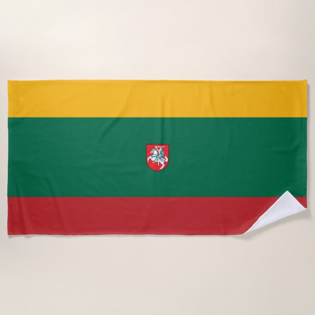Serviette De Plage Armoiries de la Lituanie (Devant)