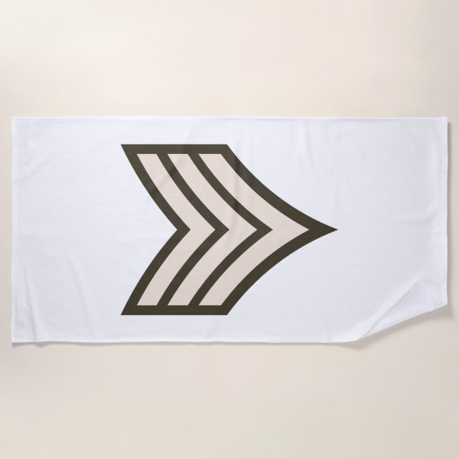 Serviette De Plage Army Sergeant rank (Devant)