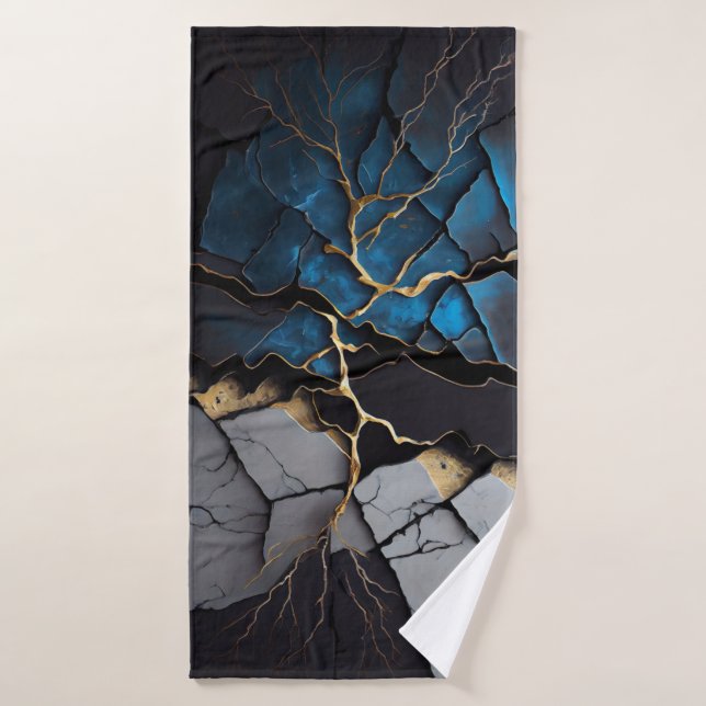 Serviette de plage art abstrait  (Serviette de bain)
