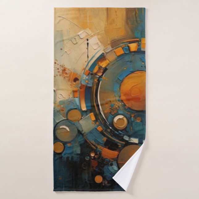 Serviette de plage art abstrait  (Serviette de bain)