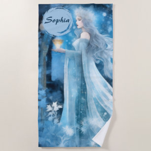Serviette De Plage Art de l'Imaginaire de la Reine des neiges - Déess