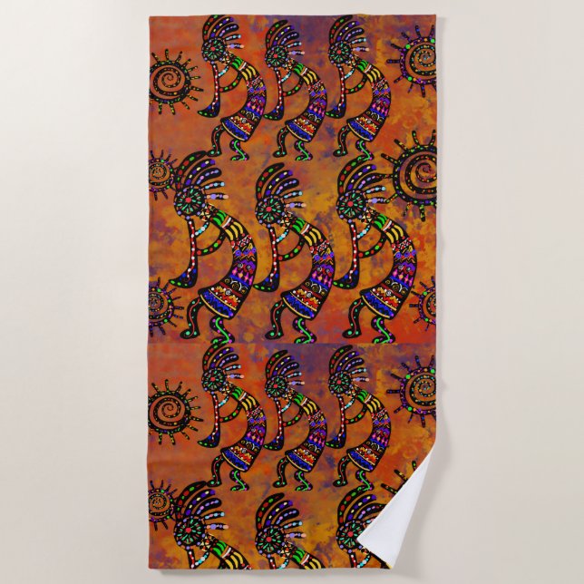 Serviette De Plage Art Kokopelli  (Devant)