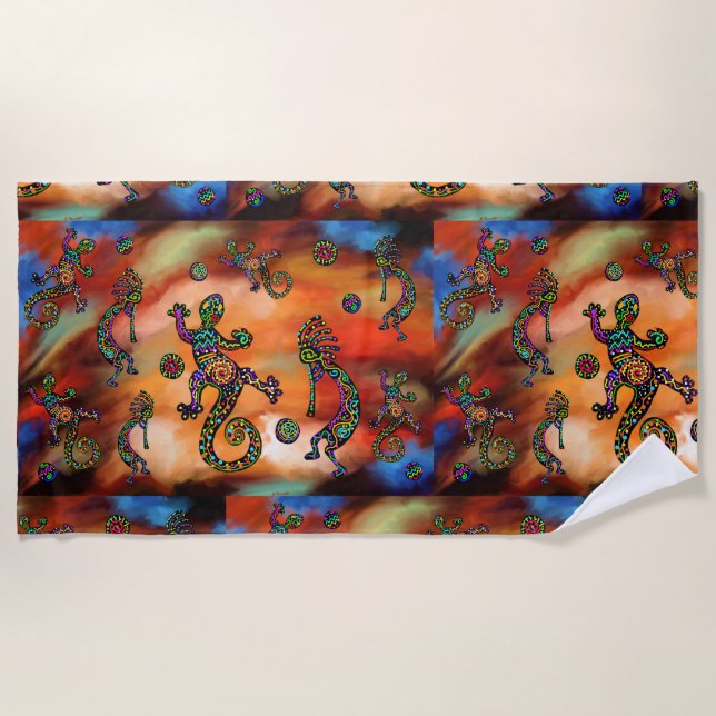 Serviette De Plage Art Kokopelli (Devant)