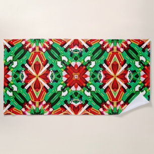 Serviette De Plage Art mandala de rêve kaléidoscope