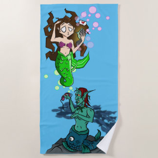 Serviette De Plage Äshi « Meerjungäsh "