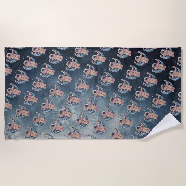 Serviette De Plage Astronaute (Devant)