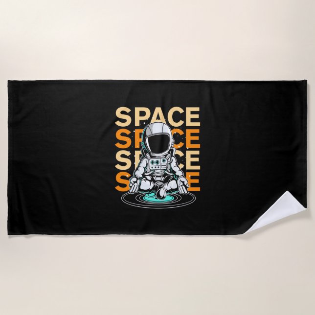 Serviette De Plage Astronaute spatial (Devant)