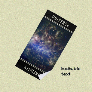 Serviette De Plage astronomie de texte personnalisée