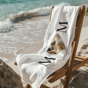 Serviette De Plage Au coeur photo de la meilleure maman