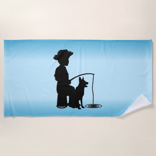 Serviette De Plage Au trou de pêche (Devant)
