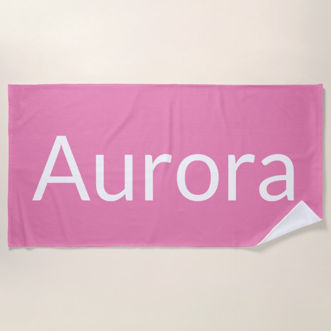 Serviette De Plage Aurore (Devant)