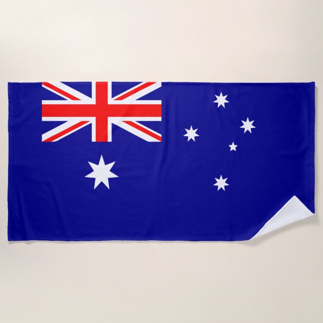 Serviette De Plage Australie Drapeau Beach Towel (Devant)