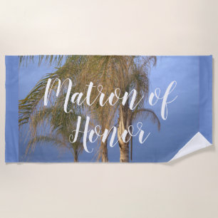 Serviette de plage aux palmiers de la Matrone d'Ho