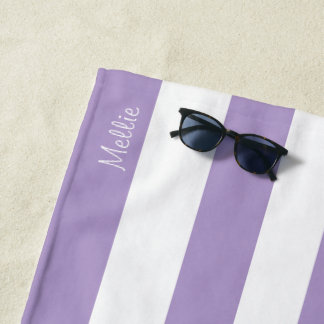 Serviette de plage avec nom de monogramme