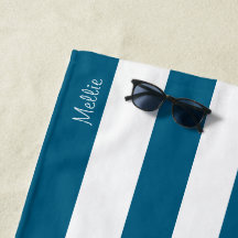 Serviette de plage avec nom de monogramme