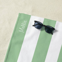 Serviette de plage avec nom de monogramme