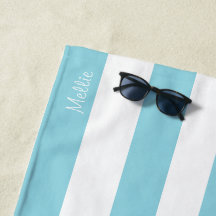 Serviette de plage avec nom de monogramme