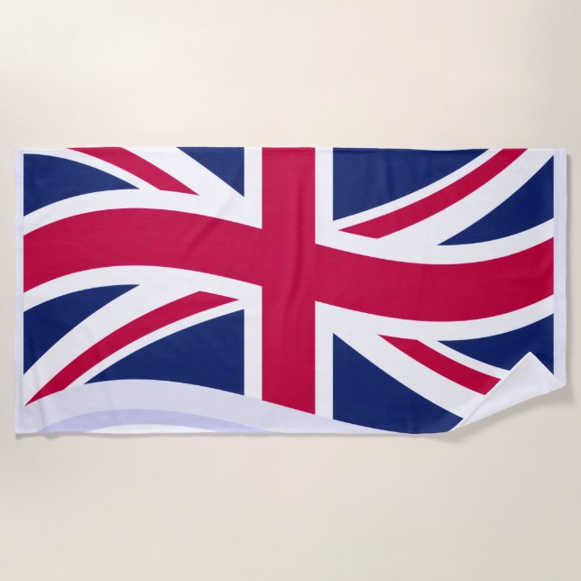 Serviette de plage avec Union Jack (Devant)