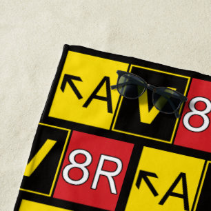 Serviette De Plage Aviateur - AV8R -
