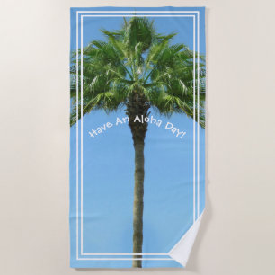 Serviette De Plage Avoir Un Palmier De Jour Aloha
