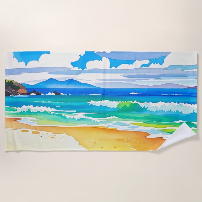 Serviette De Plage baie (Devant)