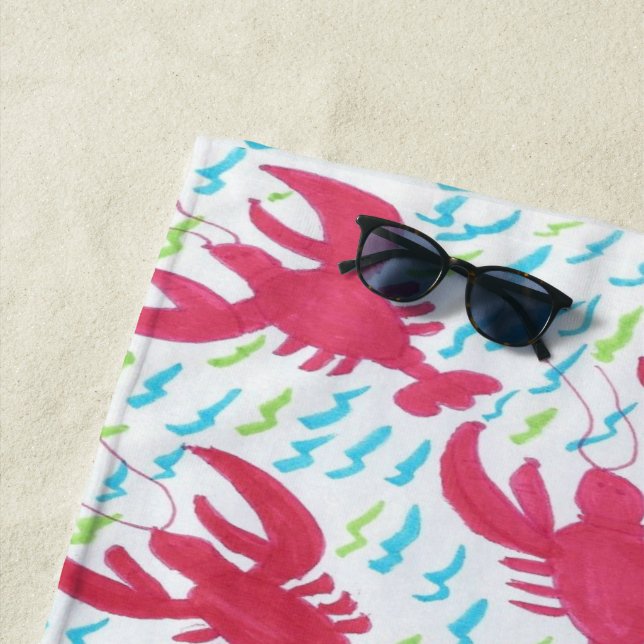 Serviette De Plage Baie du homard (En situation)