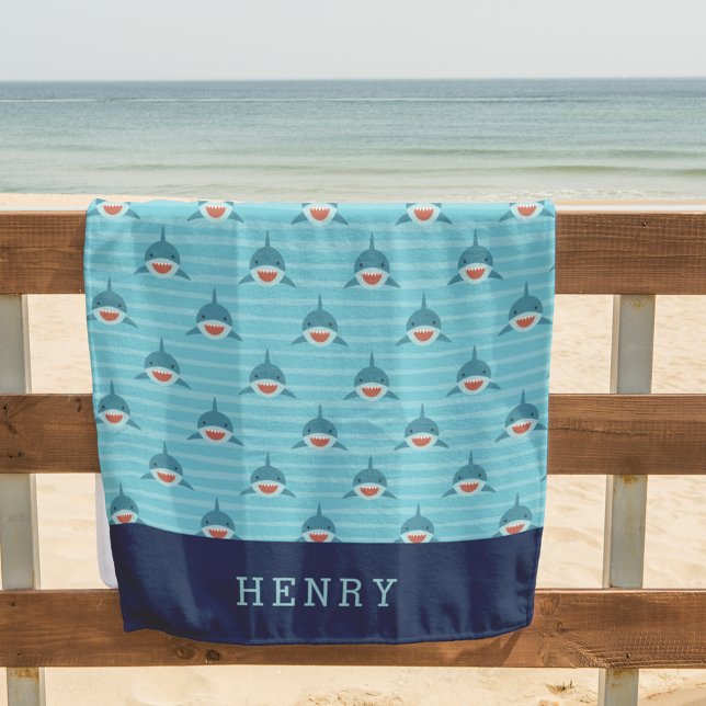 Serviette De Plage Bait de requin personnalisé (Créateur téléchargé)