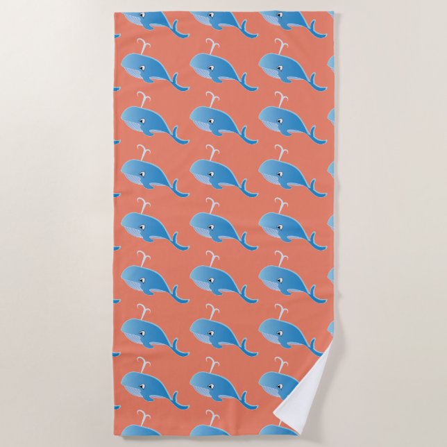 Serviette De Plage Baleine - Beach Towel (Devant)