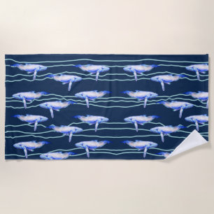 Serviette De Plage Baleines 