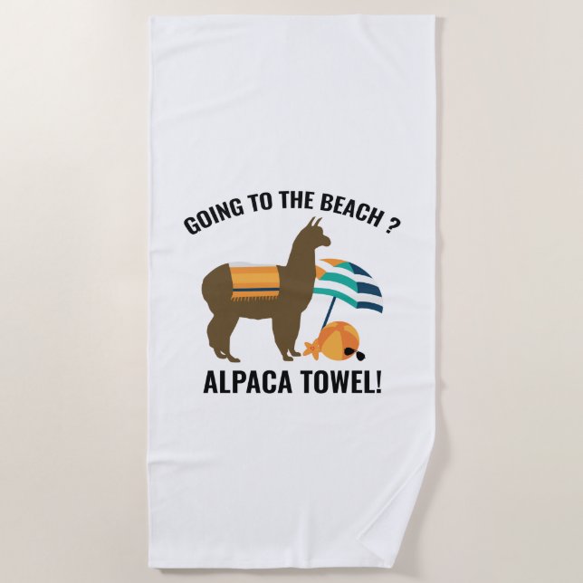 Serviette De Plage Balise Alpaca Towel Luggage (Devant)